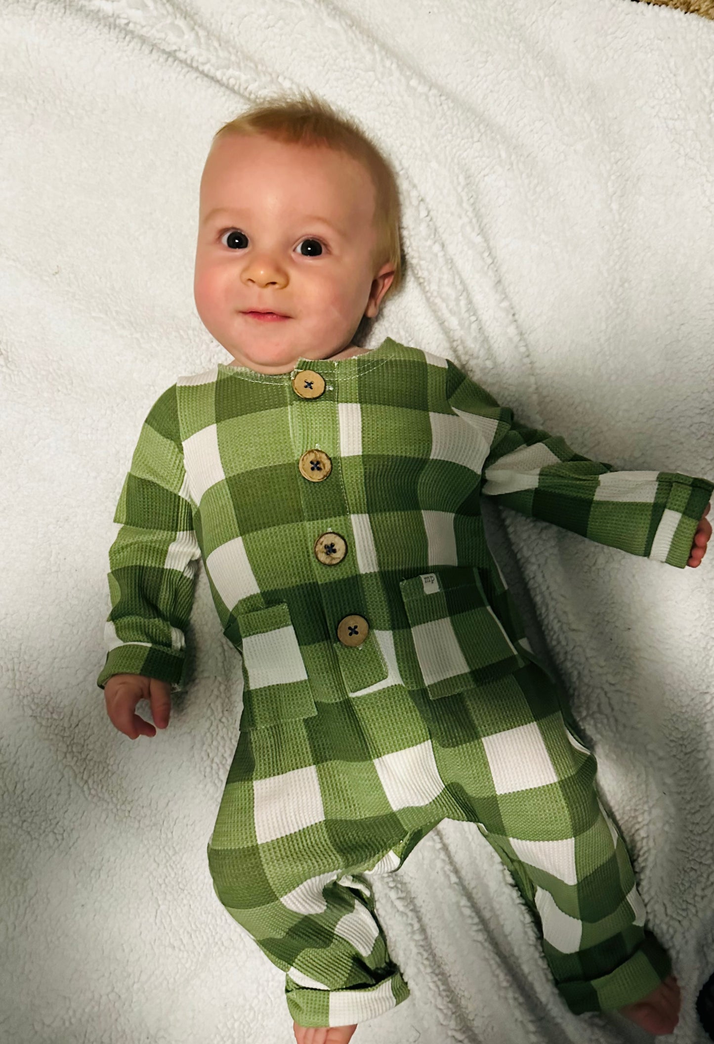 Checkmate- Romper in Green