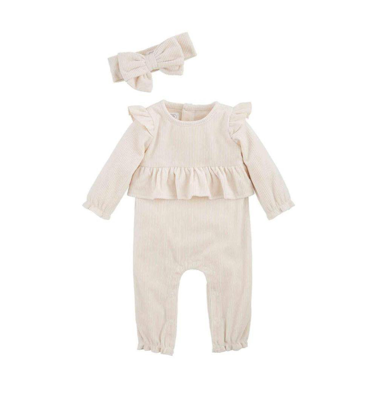 Velvet Cream Romper