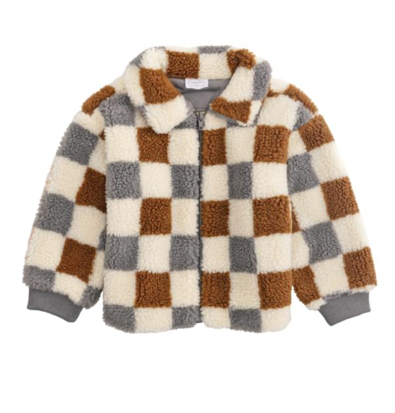 Checkered Sherpa Jacket