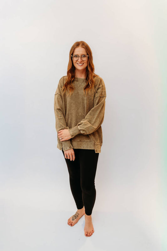 Acid Wash Pullover