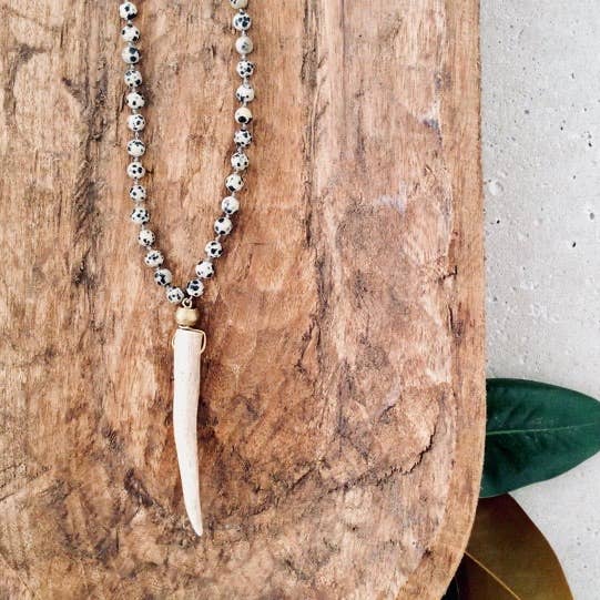 Antler & Gemstone Necklace