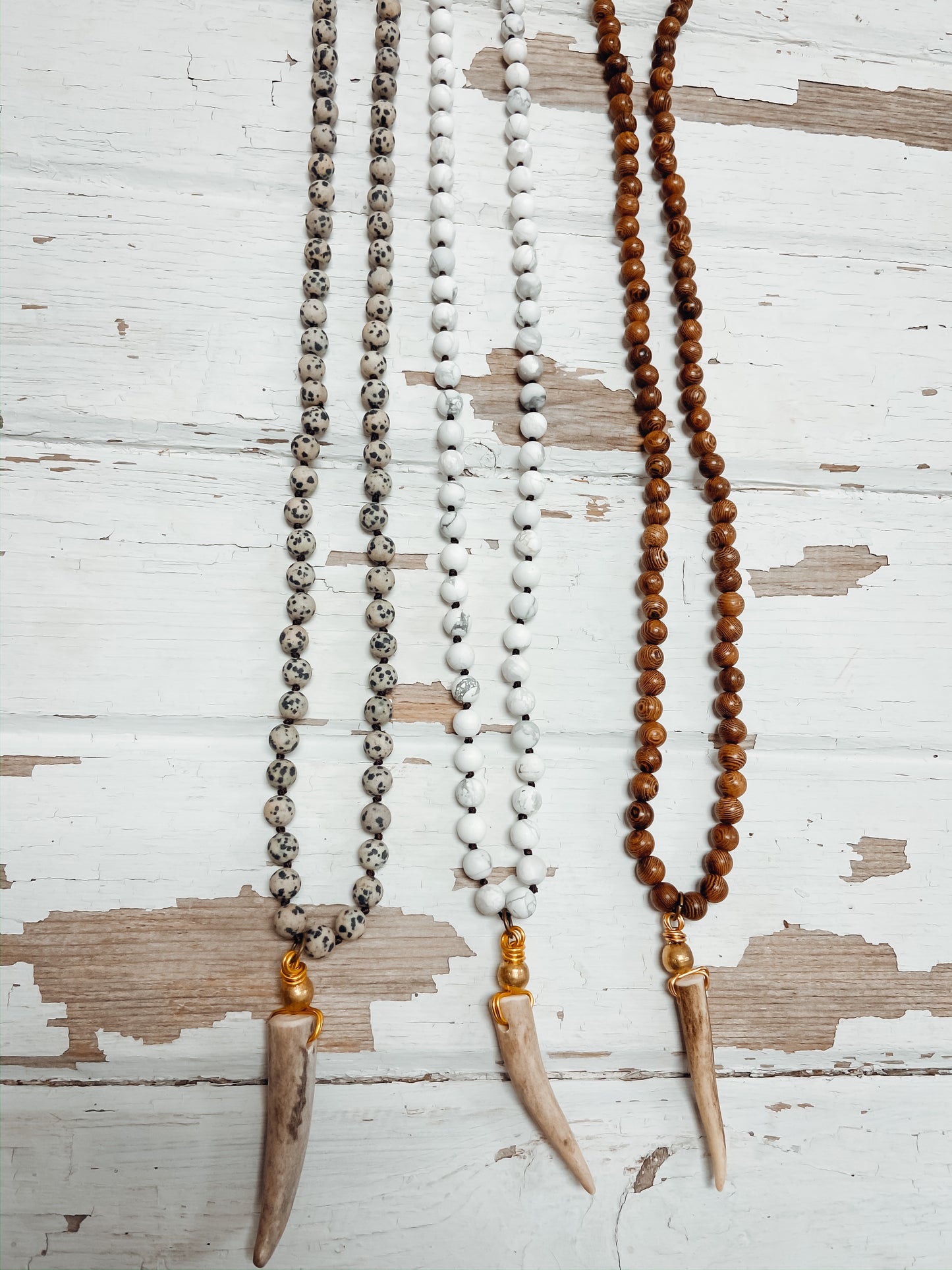 Antler & Gemstone Necklace