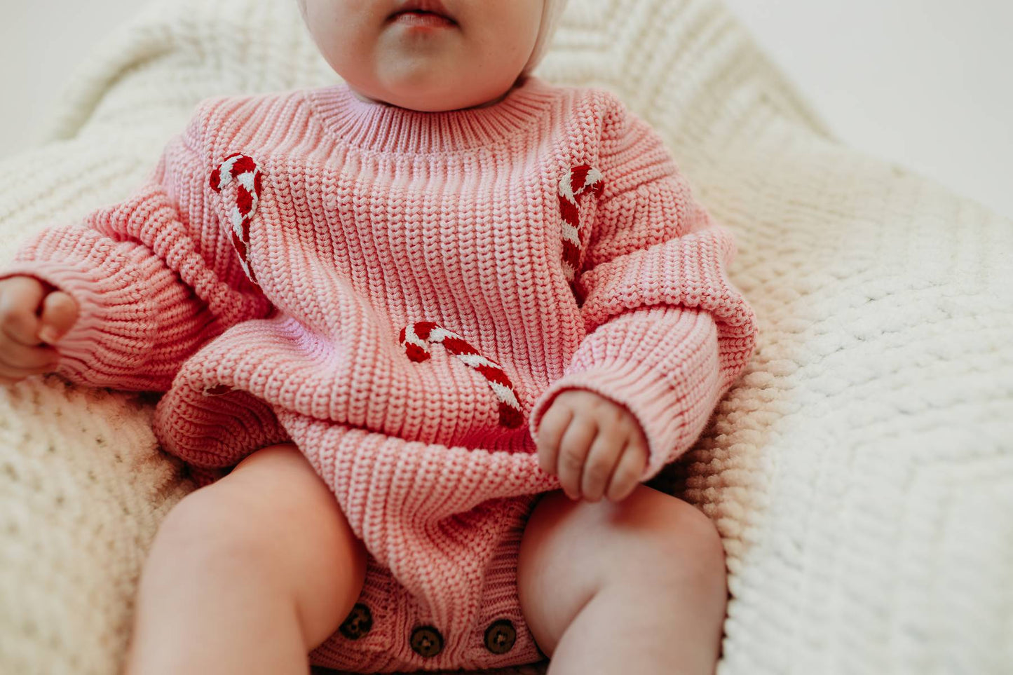 Candy Cane Bubble Romper