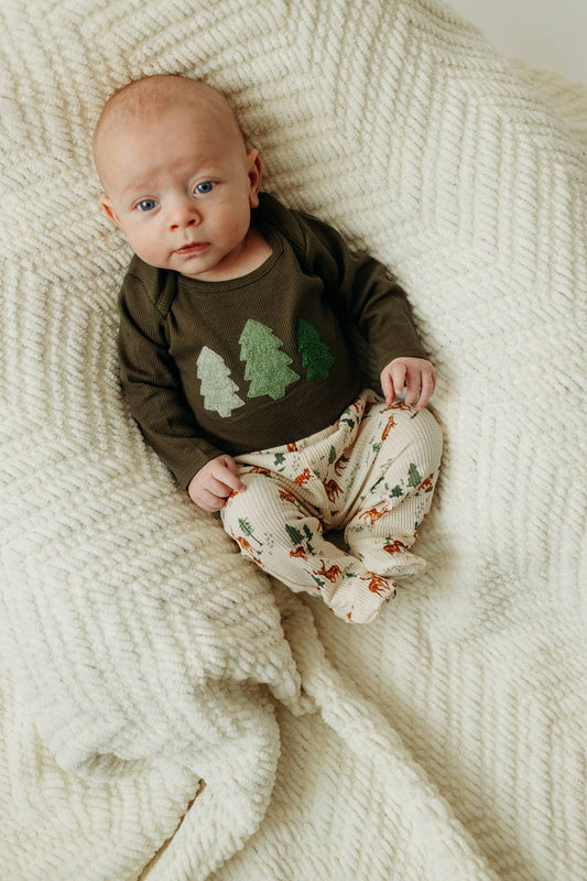 Deer Waffle Knit SET