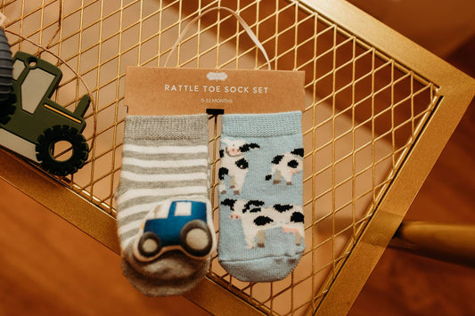 Farm Rattle Socks
